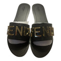 Fendi Style Black Slide Sandals Women – Size 40 – Luxury Fashion