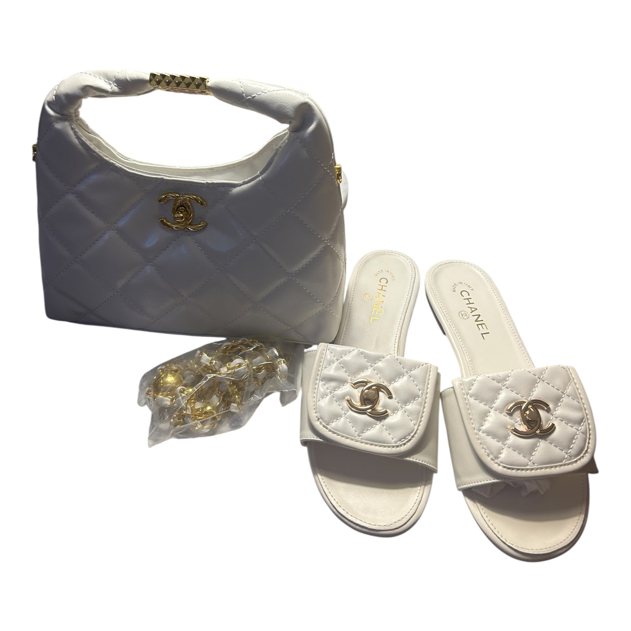 Women’s Fashion Handbag & Sandals Set – Stylish Summer Look